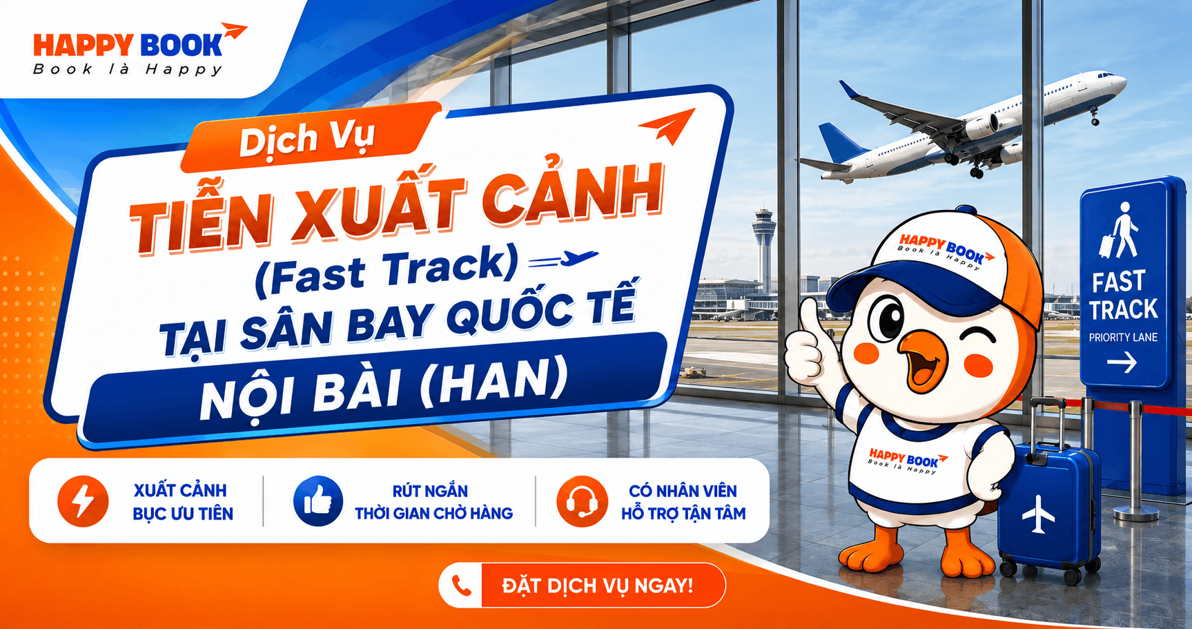 Dịch vụ Đón nhập cảnh (Fast Track) tại Sân bay Quốc tế Nội Bài (HAN)